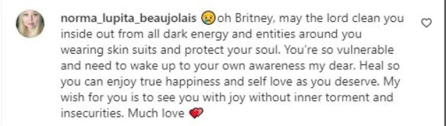 Τα σχόλια από την ανάρτηση της Μπρίτνεϊ Σπίαρς