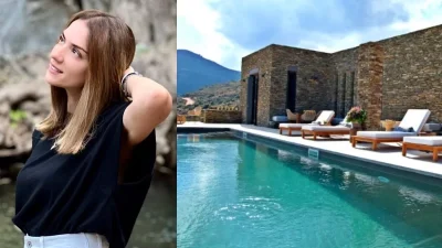 Πόσο; Τόσο κοστίζει μια βραδιά στο ξενοδοχείο που μένει η Βάσω Λασκαράκη στην Άνδρο