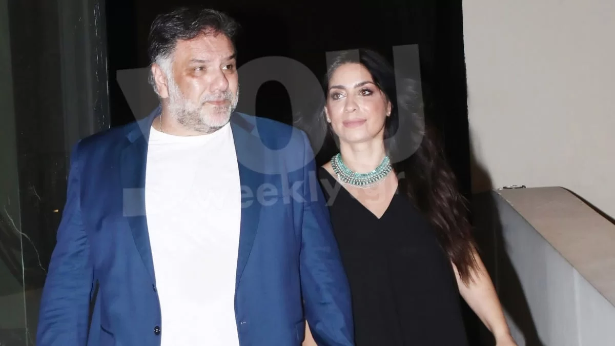 Τρελά ερωτευμένος ο Γρηγόρης Αρναούτογλου με την Νάνσυ Αντωνίου - Αποκλειστικές φωτογραφίες από σπάνια έξοδο τους