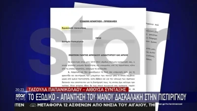 Πάτρα: Η απάντηση του Μάνου Δασκαλάκη στο εξώδικο της Ρούλας Πισπιρίγκου