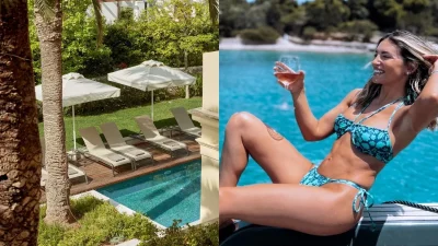 Εσωτερικό σινεμά και πισίνα - Πόσο κοστίζει ένα βράδυ στο υπερπολυτελές ξενοδοχείο που μένει η Οικονομάκου στις Σπέτσες