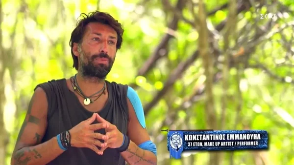 Survivor 5: «Άντε γεια Τάκη, δεν σε βλέπω καν» - Τα "καρφιά" του Εμμανουήλ στον Καραγκούνια