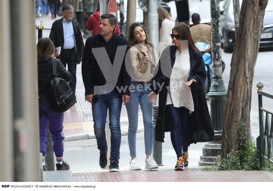 Ο Τάκης Φύσσας με την γυναίκα και την κόρη του