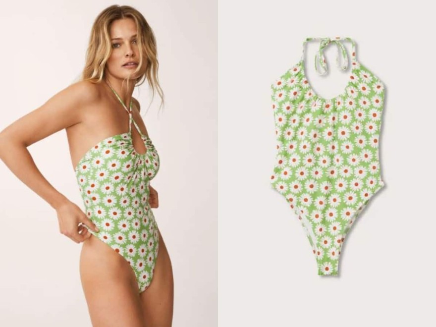 Floral Mango ολόσωμο μαγιό 