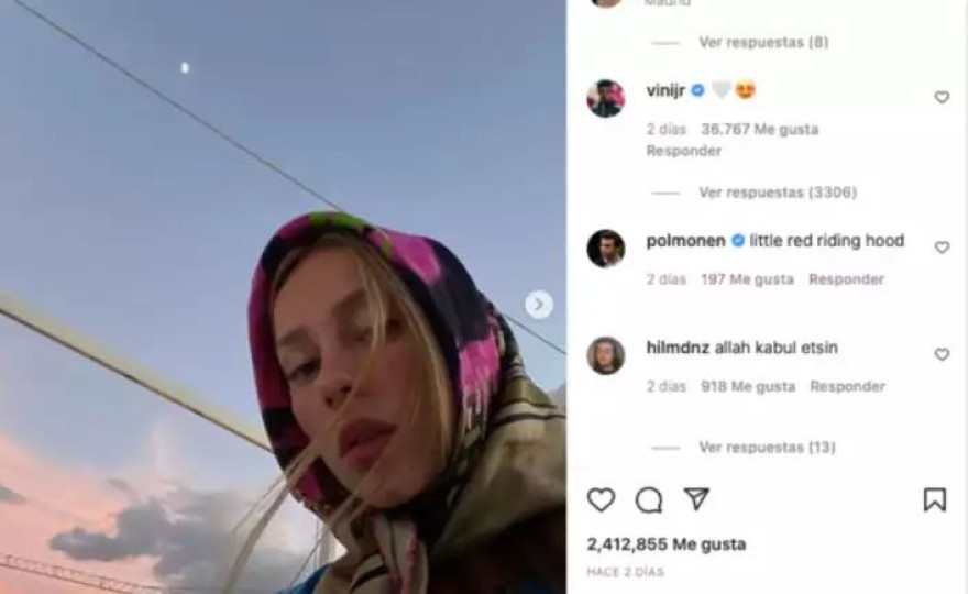 Το σχόλιο του Βινίσιους κάτω από το post της Ester