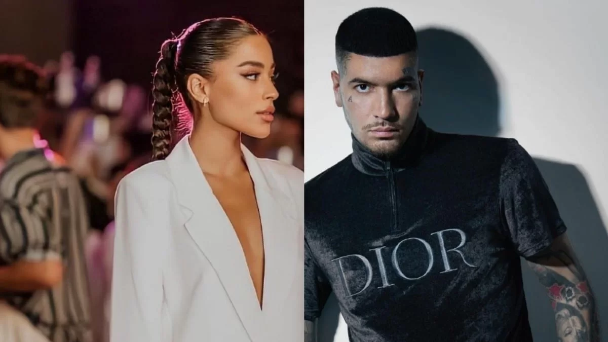 Με στράπλες τοπ και διχτυωτό παντελόνι - Στο πάρτι της Τούνη η νέα σύντροφος του SNIK