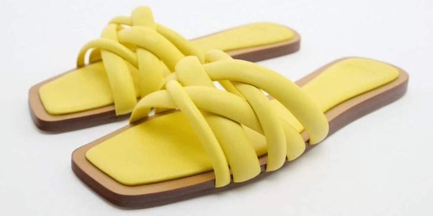 Κίτρινο σανδάλι Zara