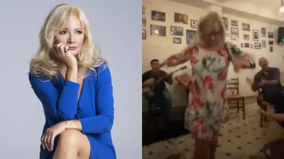 Το άλλο πρόσωπο της Αγγελικής Νικολούλη - Χορεύει ζεϊμπέκικο και τραγουδάει σε βραδινή έξοδο