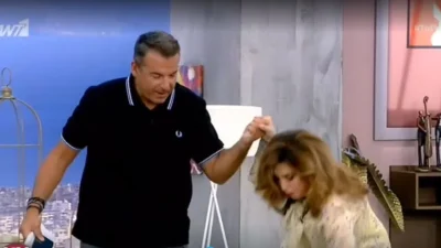 Μόνο ώπα που δεν αναφώνησε! Η Μιμή Ντενίση το γύρισε στα τσάμικα για να κρύψει την πτώση της