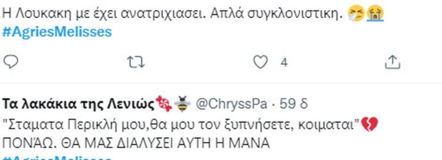 Άγριες Μέλισσες - Σπάραξε το Twitter