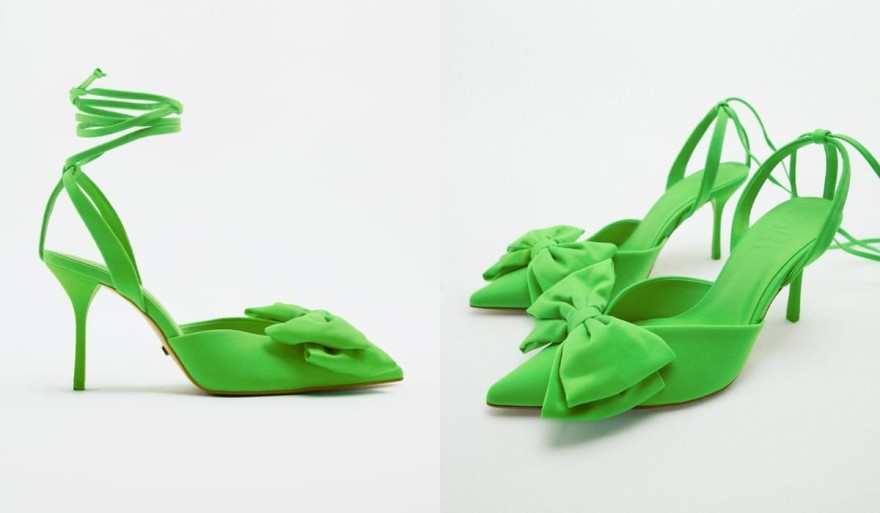 Zara τακούνια πράσινα