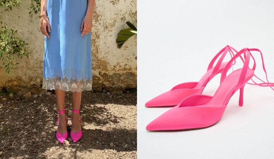 Zara τακούνια φούξια