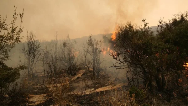 Φωτιά καίει το νότιο κομμάτι της Αλβανίας - Κινδυνεύουν συνορεύοντα ελληνικά χωριά