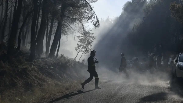 Φωτιά τώρα στο Νταού Πεντέλης