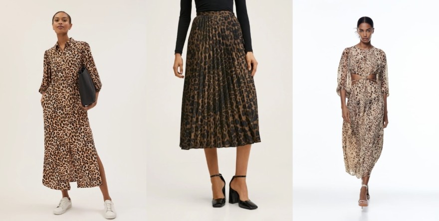 Animal print ρούχα από το Marks & Spencer, το Mango και το Zara