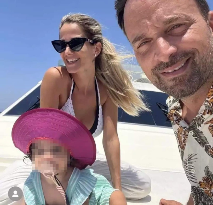 Ο Γιώργος Λιανός με την γυναίκα και την κόρη του