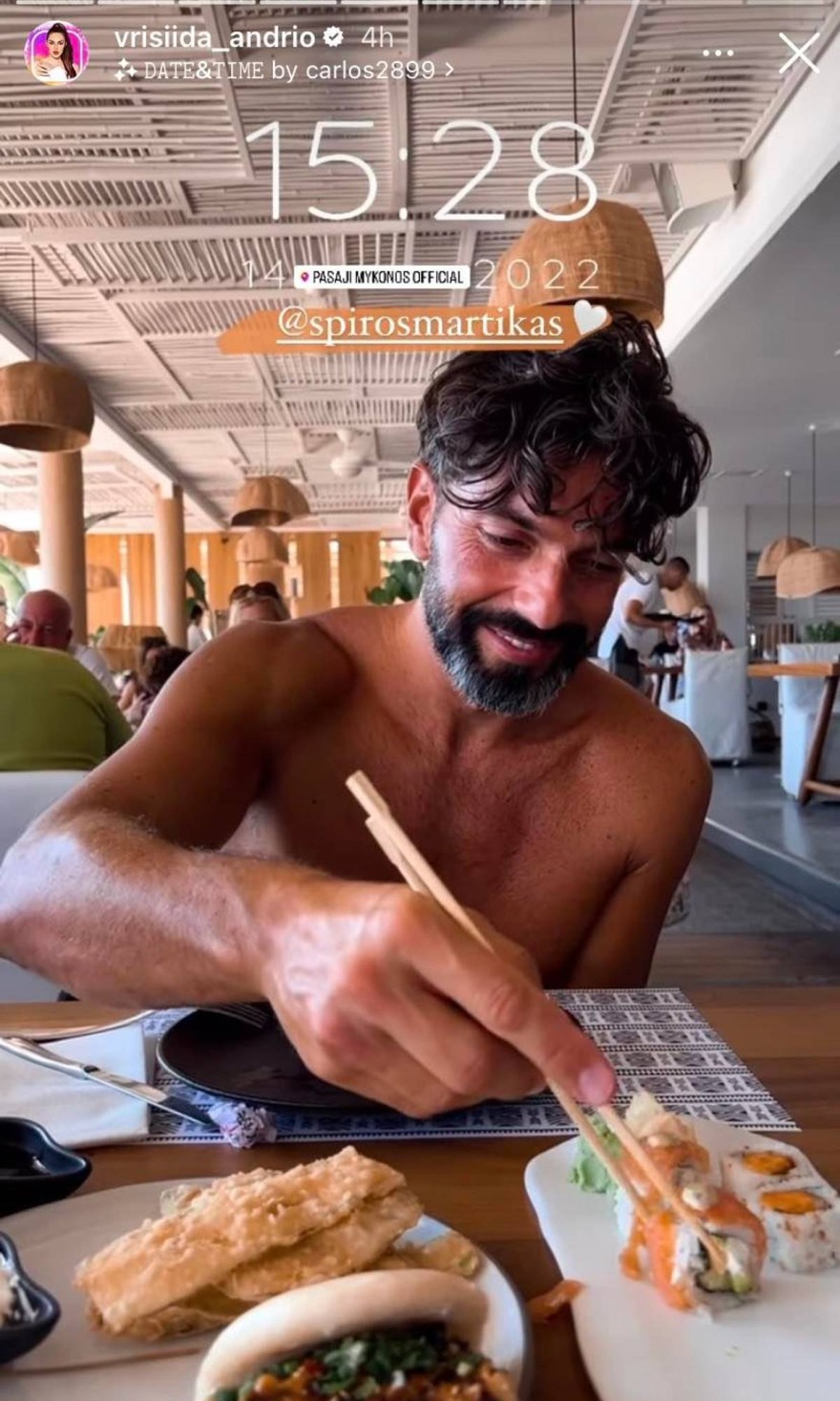 Σο νησί των Ανέμων συνεχίζουν τις διακοπές τους Μαρτίκας