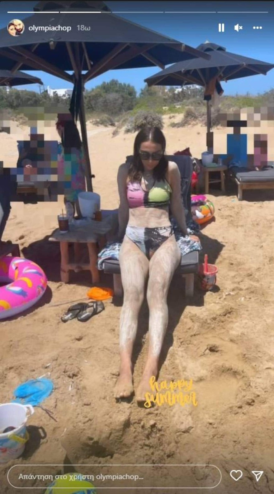 Ολυμπίας Χοψονίδου σώμα μετά τη γέννα