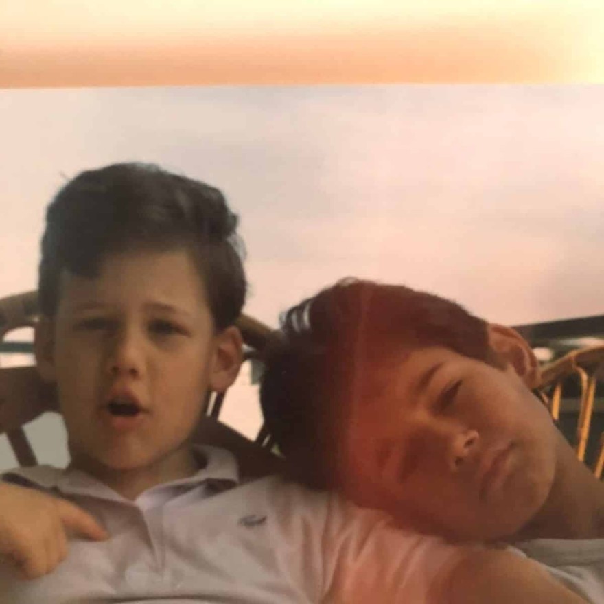 Ο Πάνος Βλάχος μαζί με τον αδερφό του