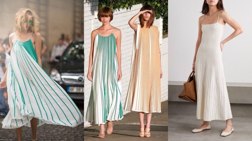 Πλισέ φορέματα