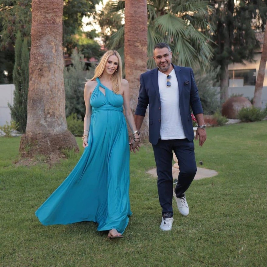 Η Στέλλα Δημητρίου με τον σύζυγό της Δημήτρη Μιχαηλίδη