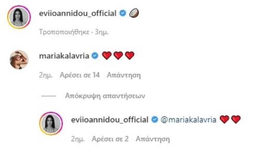 Το σχόλιο στην ανάρτηση της Ιωαννίδου από την Καλάβρια 