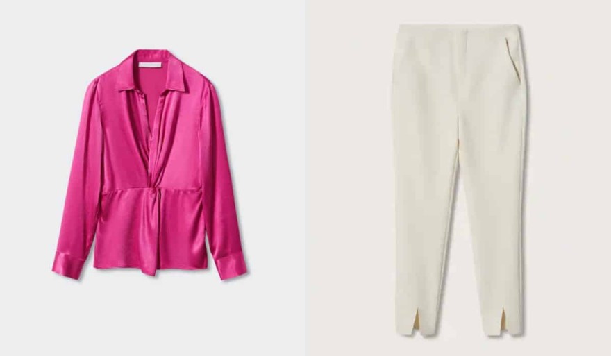 Mango μπλούζα - παντελόνι