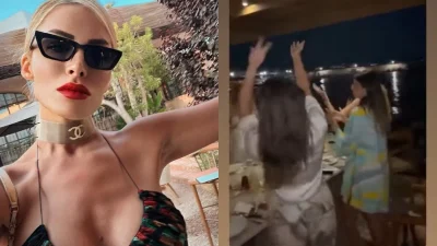 Τη χάζευε όλη η Πάρος - Το «μαγικό» τσιφτετέλι της Κατερίνας Καινούργιου στις διακοπές της