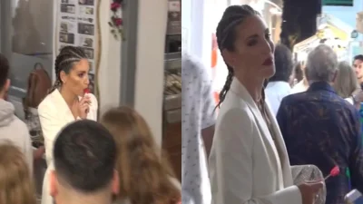 Με γλειφιτζούρι στο χέρι και κοτσιδάκια - Όλη η Μύκονος κοιτούσε την Αθηνά Οικονομάκου