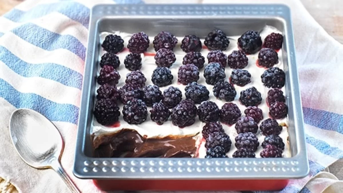 Με βατόμουρα και σοκολάτα - Κάνει θραύση αυτό το γλυκό ψυγείου της Αργυρώς Μπαρμπαρίγου