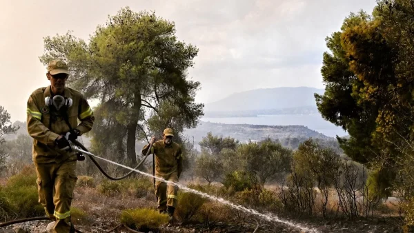 Φωτιά από κεραυνό στο Χαλκί Κορινθίας