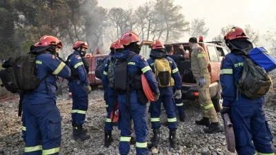 Φωτιά στο Δίστομο Βοιωτίας