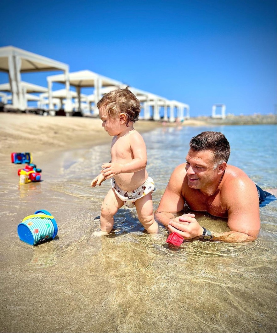 Ο Κώστας Σόμμερ με τον γιο του Ιάσωνα