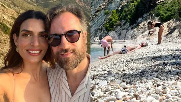 Αποκλειστικό: Στην Ιθάκη με πολυτελές σκάφος Μαραβέγιας και Σωτηροπούλου - Φωτογραφίες από την παραλία