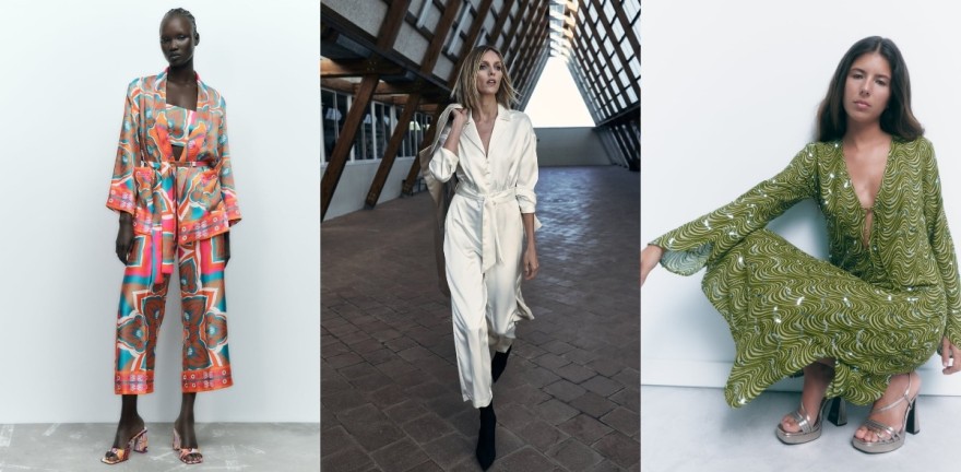 Zara set, ολόσωμη φόρμα και φόρεμα