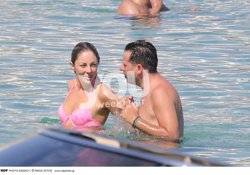 Η Ματίνα Ζάρα και Χρήστος Βαρδάλος στη Μύκονο