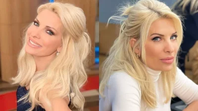 Καμία σχέση με την Ελένη σήμερα - Η πρώτη εμφάνιση της Μενεγάκη στον Πρωινό Καφέ με μίνι φόρεμα