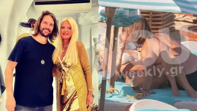 Με κουστούμι αυτός, με μπλε φόρεμα εκείνη - Η πρώτη φωτογραφία Μαρίνας Πατούλη και Βλάσση Χολέβα μετά την επιβεβαίωση της σχέσης τους