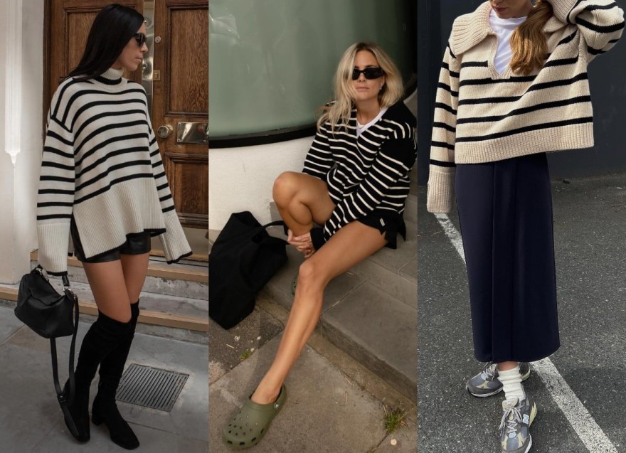 Πλεκτό ριγέ