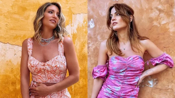 Οικονομάκου και Συναντσάκη με το ίδιο co-ord σετάκι - Η μία το συνδύασε με Chanel τσάντα και η άλλη με τις πιο hot πλατφόρμες