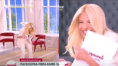 Πρωινό μας: Έγινε σαν παντζάρι από την ντροπή της - Το σαρδάμ της Φαίης Σκορδά με το "Πρωινό"