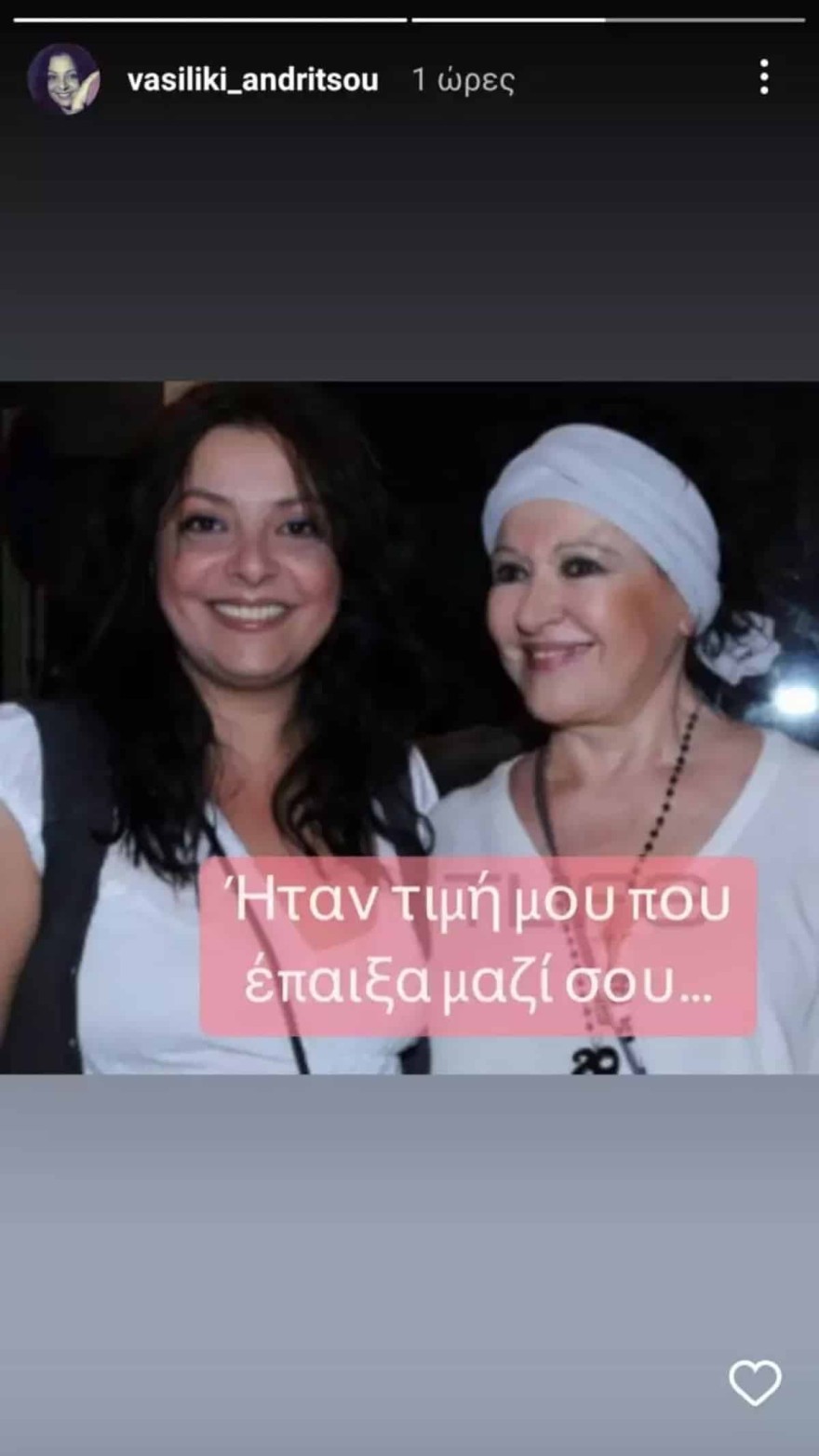 Βασιλική Ανδρούτσου - Ανάρτηση