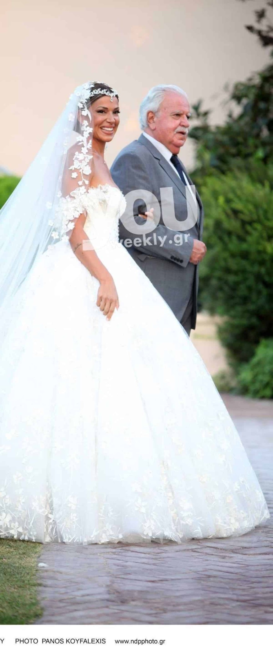 Ελένη Χατζίδου γάμος νυφικό