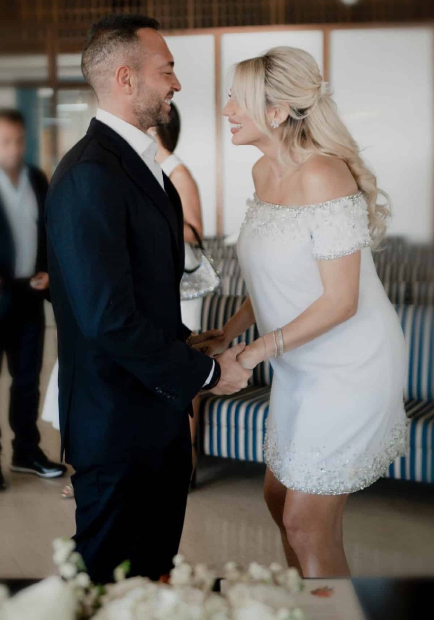 Ο γάμος της Κωνσταντίνας Σπυροπούλου με νυφικό Celia Kritharioti