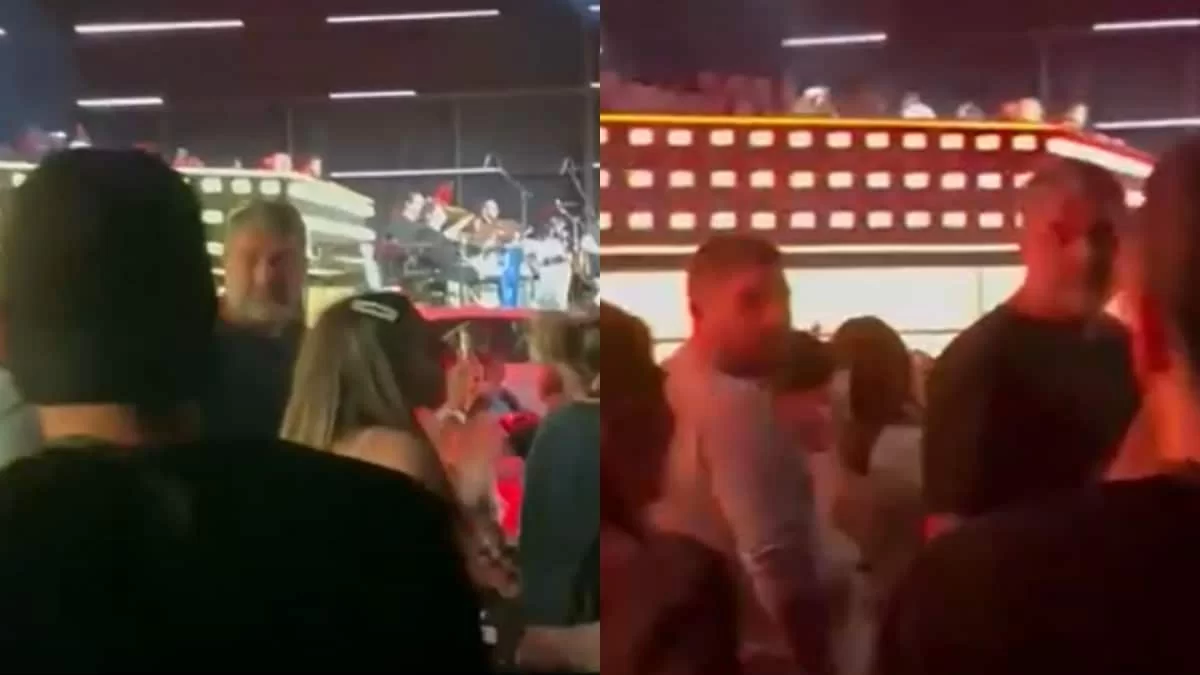 Βίντεο: Στα παρασκήνια της πρεμιέρας του J2US ο Βασίλης Μπισμπίκης -  Αυτοκόλλητος με την Δέσποινα Βανδή