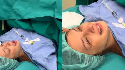 Δεν σταμάτησε να κλαίει - Το συγκλονιστικό βίντεο της Άννας Μπεζάν κατά την διάρκεια του τοκετού