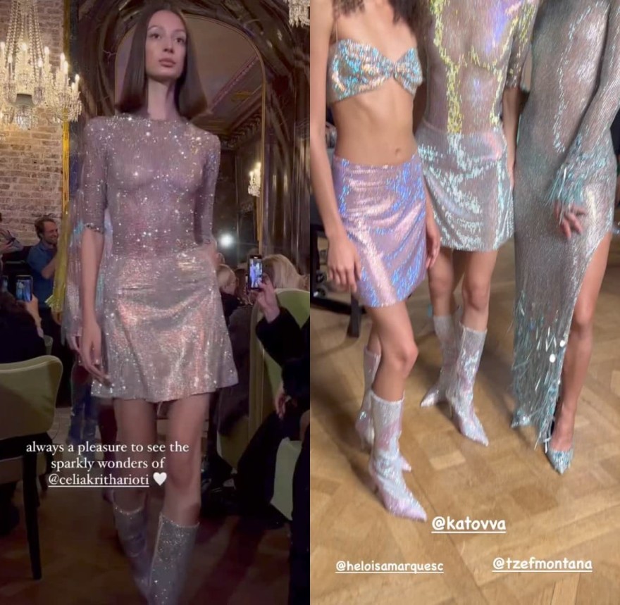 Celia Kritharioti, στην Εβδομάδα Μόδας του Παρισιού