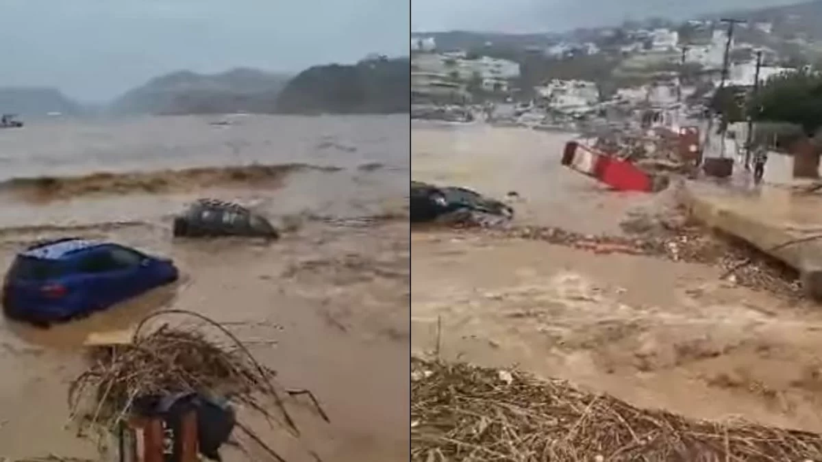 Ενας νεκρός στο Ηράκλειο της Κρήτης από την κακοκαιρία