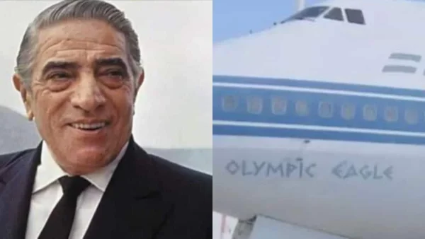 Αριστοτέλης Ωνάσης: Χρυσά μαχαιροπίρουνα και κρύσταλλα - Σπάνιο βίντεο από το εσωτερικό του αεροσκάφους του