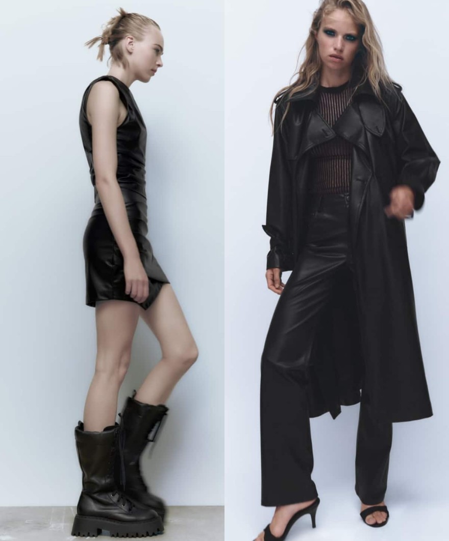 Zara δερμάτινα